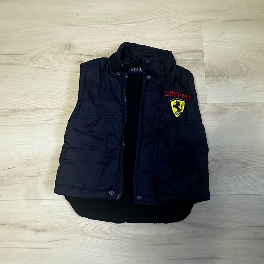 Ferrari Navy Kids Vest Classic F1 vintage